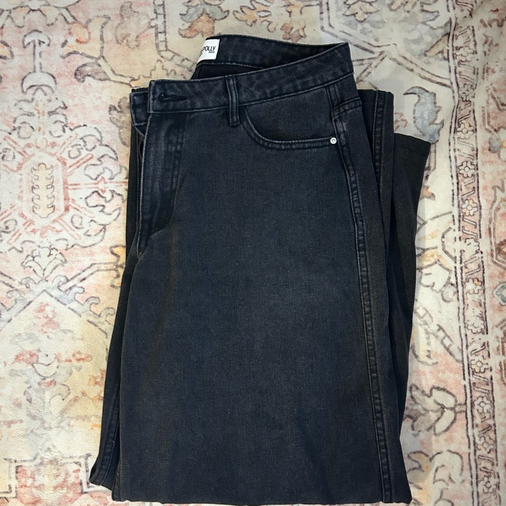 Brand New, Never worn Ramos Low rise Black Denim Jeans, Princess Polly, Size 6